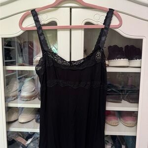 Y2K Lace Trim Lightweight Tank Top